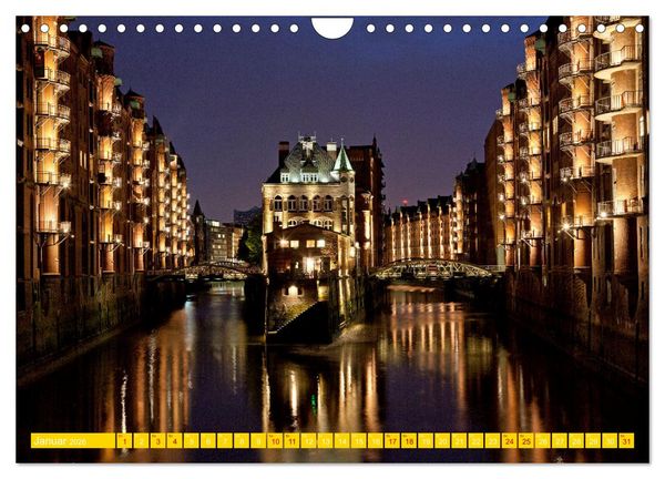 Produktbild: Hamburg - Perle an der Elbe (Wandkalender 2026 DIN A4 quer), CALVENDO Monatskalender
