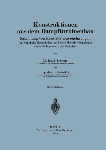 Produktbild: Konstruktionen aus dem Dampfturbinenbau