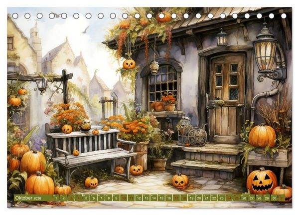 Produktbild: Lauschige Gartenecken (Tischkalender 2026 DIN A5 quer), CALVENDO Monatskalender