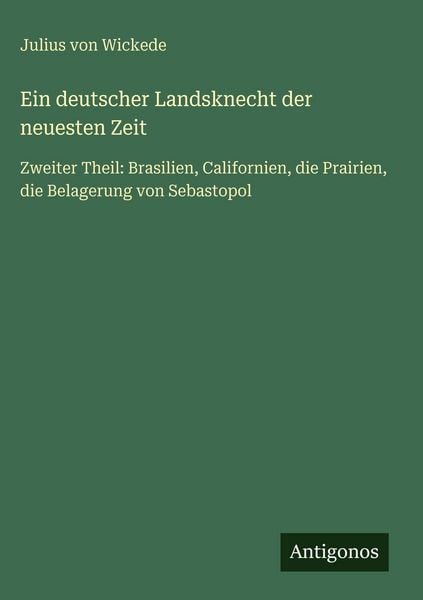 Produktbild: Ein deutscher Landsknecht der neuesten Zeit