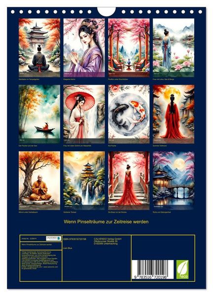 Produktbild: Wenn Pinseltr&auml;ume zur Zeitreise werden (Wandkalender 2026 DIN A4 hoch), CALVENDO Monatskalender