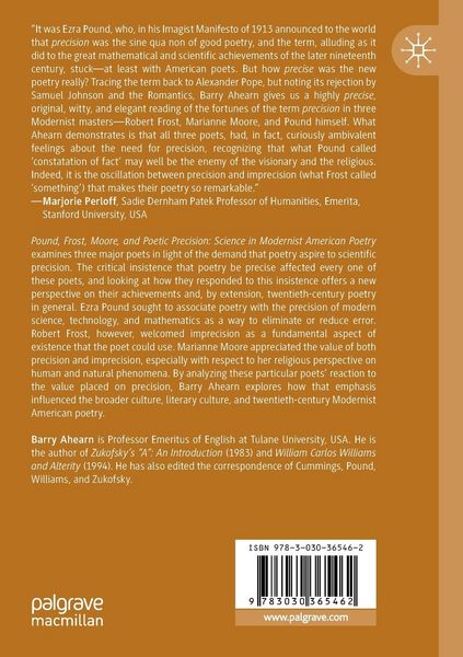 Produktbild: Pound, Frost, Moore, and Poetic Precision
