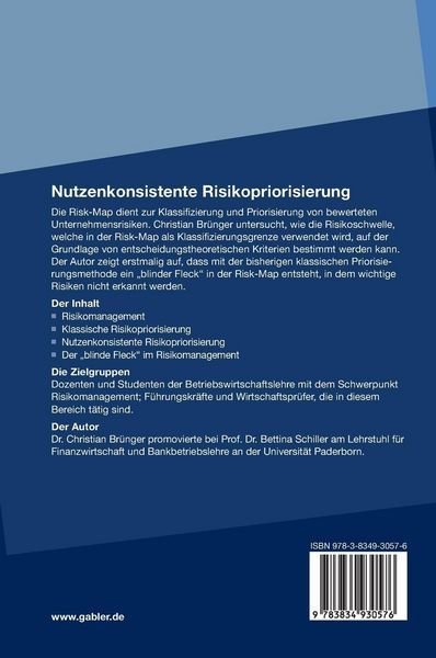 Produktbild: Nutzenkonsistente Risikopriorisierung