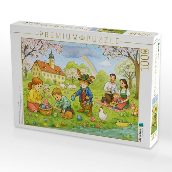 Produktbild: CALVENDO Puzzle Bayerisches Osterwunder im Wimmelbild | 1000 Teile Lege-Gr&ouml;&szlig;e 64x48cm Foto-Puzzle f&uuml;r gl&uuml;ckliche Stunden