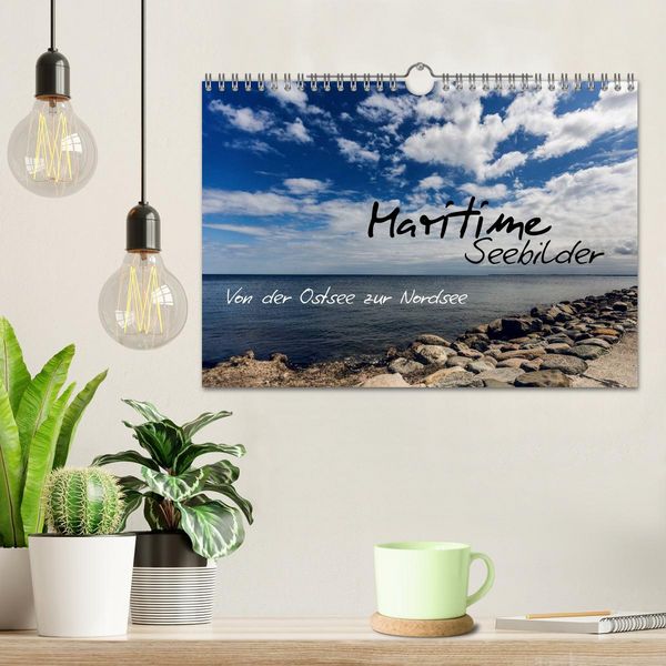 Produktbild: Maritime Seebilder - Von der Ostsee zur Nordsee (Wandkalender 2026 DIN A4 quer), CALVENDO Monatskalender