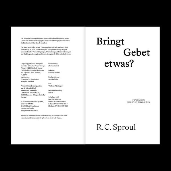 Produktbild: Bringt Gebet etwas?