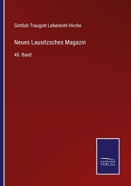 Produktbild: Neues Lausitzsches Magazin