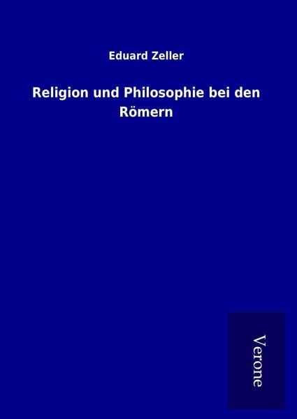 Produktbild: Religion und Philosophie bei den R&ouml;mern