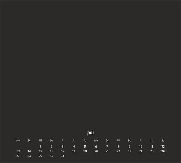 Produktbild: Times&more Bastelkalender schwarz 2026