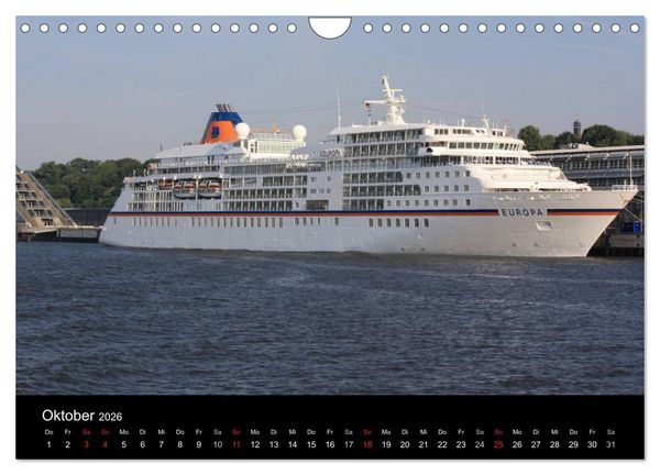 Produktbild: Schiffe im Hamburger Hafen (Wandkalender 2026 DIN A4 quer), CALVENDO Monatskalender