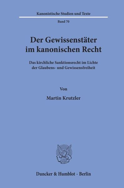 Produktbild: Der Gewissenst&auml;ter im kanonischen Recht.