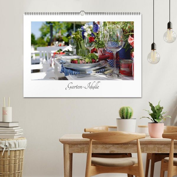 Produktbild: Garten-Idylle 2026 (Wandkalender 2026 DIN A2 quer), CALVENDO Monatskalender