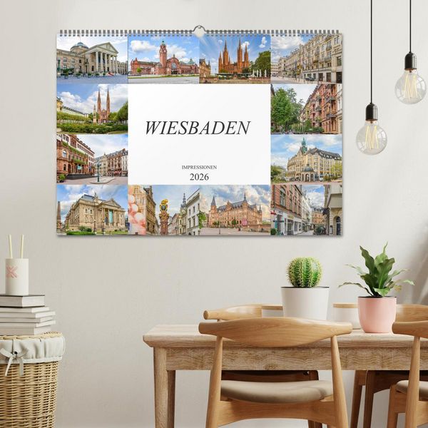 Produktbild: Wiesbaden Impressionen (Wandkalender 2026 DIN A2 quer), CALVENDO Monatskalender