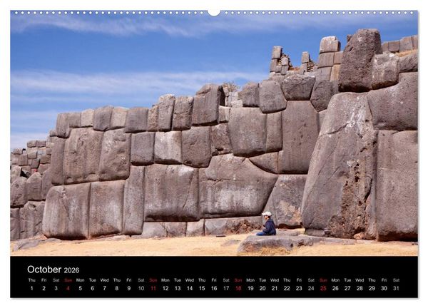 Produktbild: Peru - from the Andes to the Amazon / UK-Version (High Quality Premium Wall Calendar 2026 DIN A2 landscape),CALVENDO 12 Month Wall Calendar
