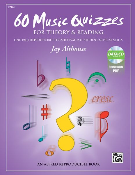 Produktbild: 60 Music Quizzes for Theory and Reading