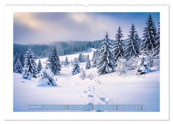 Produktbild: Th&uuml;ringer Winterlandschaften (hochwertiger Premium Wandkalender 2027 DIN A2 quer), Kunstdruck in Hochglanz