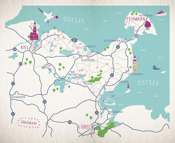 Produktbild: Gl&uuml;cksorte an der Ostsee. Zwischen Kiel, Fehmarn & L&uuml;beck