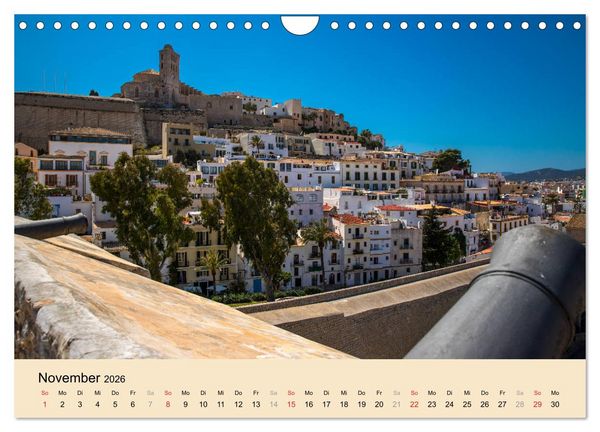 Produktbild: Ibiza Dalt Vila, Sa Penya und La Marina (Wandkalender 2026 DIN A4 quer), CALVENDO Monatskalender