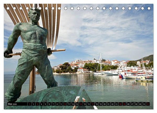 Produktbild: Skiathos + Skopelos (Tischkalender 2026 DIN A5 quer), CALVENDO Monatskalender