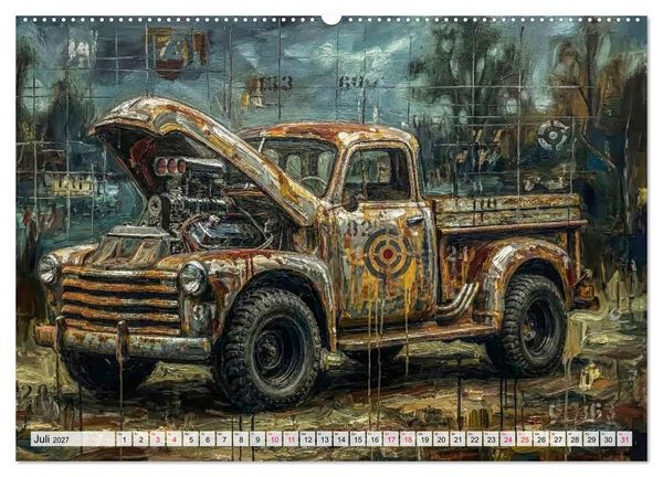 Produktbild: Patina und PS (Wandkalender 2027 DIN A2 quer), CALVENDO Monatskalender