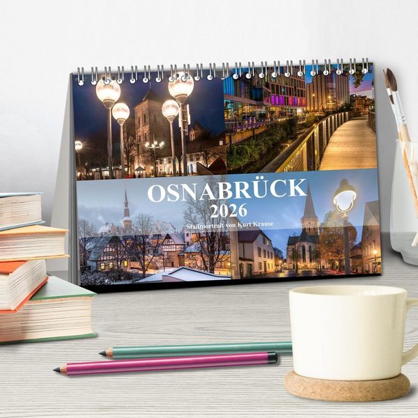 Produktbild: Stadtportrait Osnabr&uuml;ck (Tischkalender 2026 DIN A5 quer), CALVENDO Monatskalender
