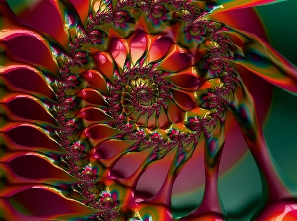 Produktbild: Red Flower Petal Spiral (Puzzle)