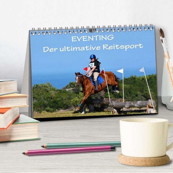 Produktbild: Eventing - Der ultimative Reitsport (Tischkalender 2026 DIN A5 quer), CALVENDO Monatskalender
