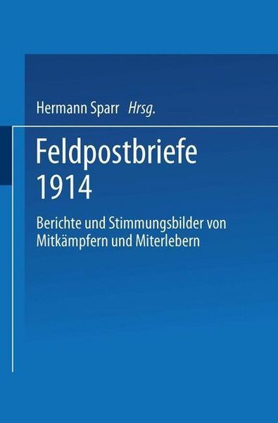 Produktbild: Feldpostbriefe 1914