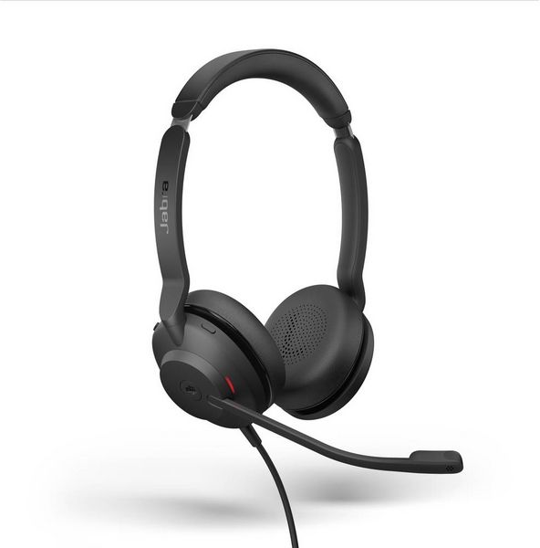Produktbild: Jabra Evolve2 30 SE On Ear Headset kabelgebunden Stereo Schwarz Mikrofon-Rauschunterdr&uuml;ckung, Noise Cancelling Headset Telefon