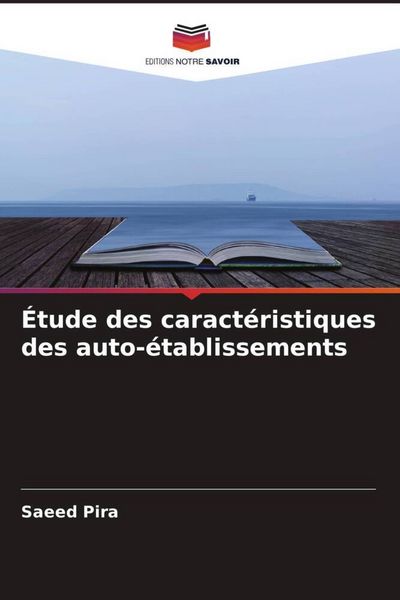 Produktbild: &Eacute;tude des caract&eacute;ristiques des auto-&eacute;tablissements