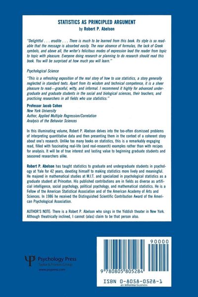 Produktbild: Statistics As Principled Argument