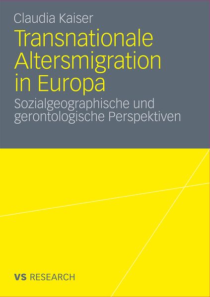 Produktbild: Transnationale Altersmigration in Europa