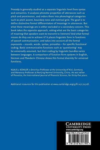 Produktbild: Communicative Functions and Linguistic Forms in Speech Interaction