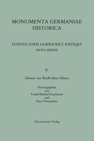 Produktbild: Glossar zur Buch&rsquo;schen Glosse