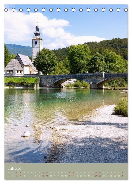Produktbild: Zauberhaftes Slowenien. Seen, Berge und charmante Orte (Tischkalender 2027 DIN A5 hoch), CALVENDO Monatskalender