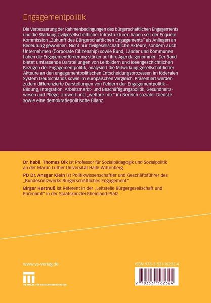 Produktbild: Engagementpolitik