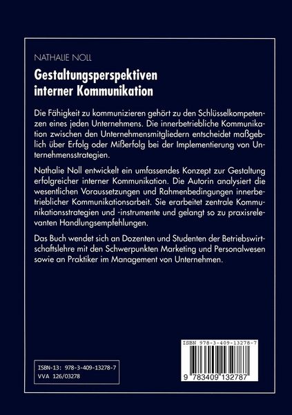 Produktbild: Gestaltungsperspektiven interner Kommunikation
