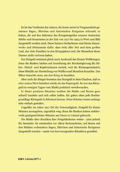 Produktbild: Sagen, M&auml;rchen und Historisches im Spiegel des Kriegsnotgeldes