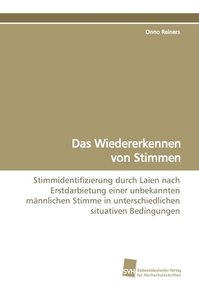 Produktbild: Das Wiedererkennen von Stimmen