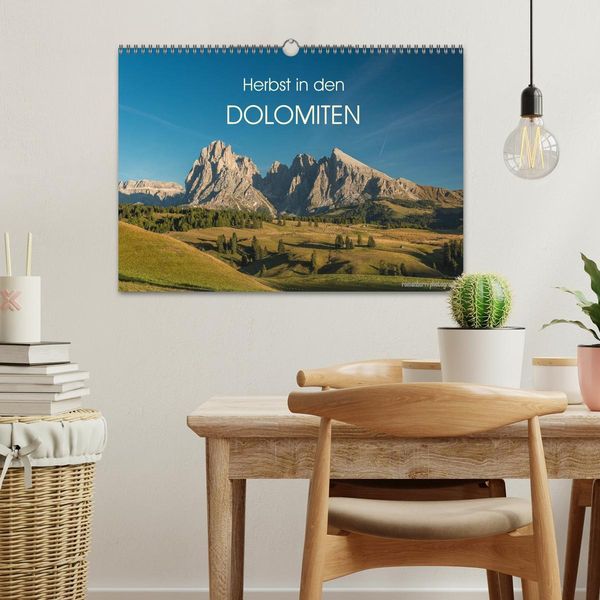 Produktbild: Herbst in den Dolomiten (Wandkalender 2026 DIN A3 quer), CALVENDO Monatskalender