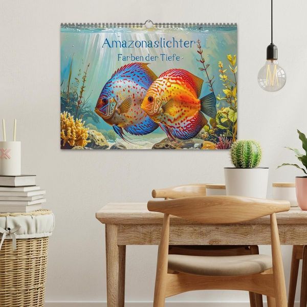 Produktbild: Amazonaslichter. Farben der Tiefe (Wandkalender 2026 DIN A3 quer), CALVENDO Monatskalender
