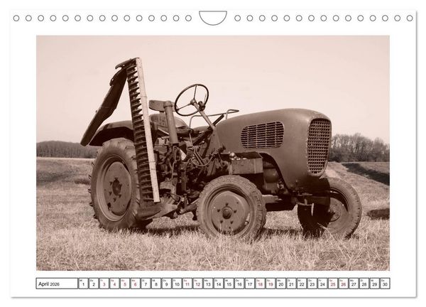 Produktbild: Von Lanz Bulldog bis Hanomag Traktor - Klassiker 1926 - 1975 (Wandkalender 2026 DIN A4 quer), CALVENDO Monatskalender