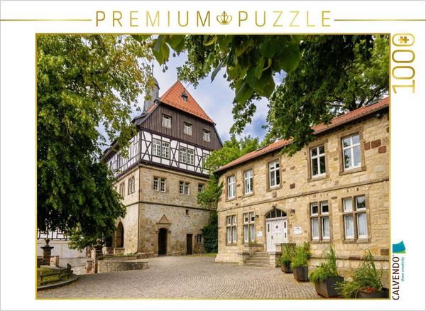 CALVENDO Puzzle Warburg Brüderkirchhof und Rathaus | 1000 Teile Lege-Größe 64x48cm Foto-Puzzle für glückliche Stunden