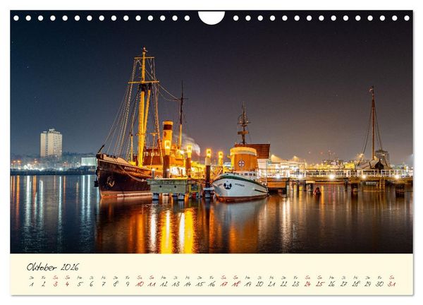 Produktbild: Kiel &ndash; Maritimes Flair im Wandel der Jahreszeiten (Wandkalender 2026 DIN A4 quer), CALVENDO Monatskalender