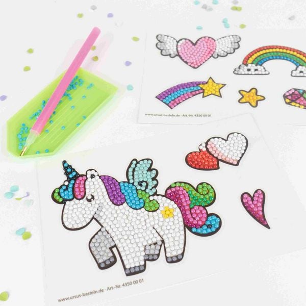Produktbild: Diamond Painting Sticker "Unicorn"