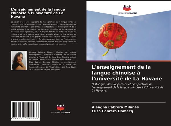 Produktbild: L'enseignement de la langue chinoise &agrave; l'universit&eacute; de La Havane
