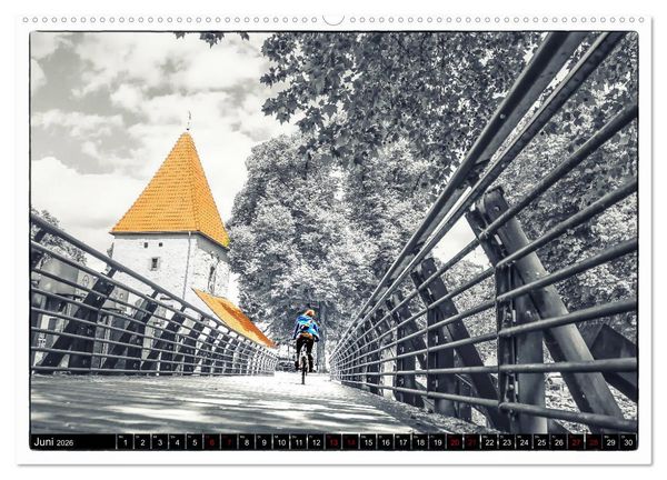 Produktbild: Osnabr&uuml;ck f&auml;hrt Fahrrad (Wandkalender 2026 DIN A2 quer), CALVENDO Monatskalender