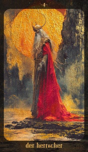Produktbild: Bernsteinmond Tarot - 78 Tarotkarten und 80-seitiges Booklet
