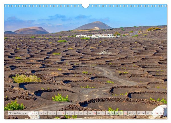 Produktbild: Urlaubsparadies Lanzarote (Wandkalender 2026 DIN A3 quer), CALVENDO Monatskalender
