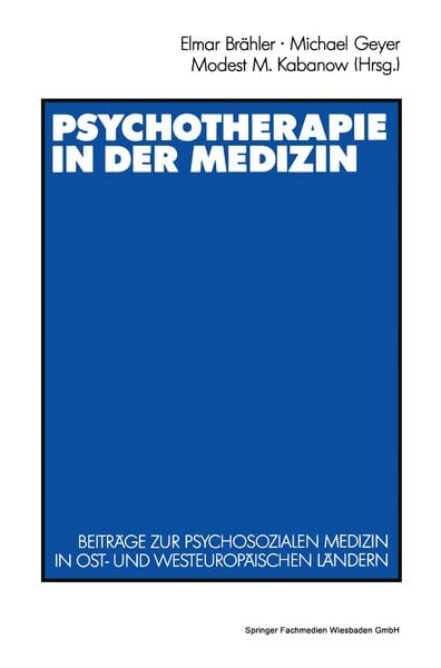 Produktbild: Psychotherapie in der Medizin